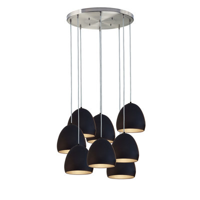 Clay 8 - Light Dimmable Dome Chandelier