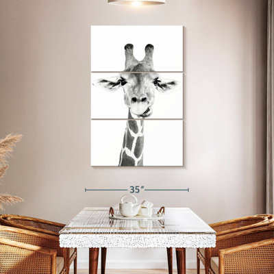 Brampt Happy Giraffe In Black And White