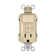 radiant 15 Amp Combination Self Test Tamper Resistant Single GFCI Outlet and Single Pole Switch