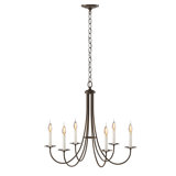 Simple Sweep 6-Light Candle Style Classic/Traditional Chandelier