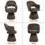 Tavien Upholstered Dining Chair Armless with Sturdy Metal Legs Ergonomic Side Accent Chair for Dining Room/Living Room-1199490381-1199490390