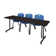 Kobe T-Base Training Seminar Table, 2 M Stack Chairs