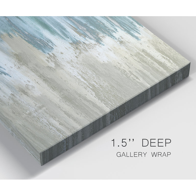 «Like a Waterfall I», ensemble de 2 reproductions, H 12 po x l 16 po x P 1 po, Toile tendue, Pas de tapis