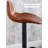 Nordic Simple And Adjustable Saddle Leather Backrest Bar Stools-1516384648