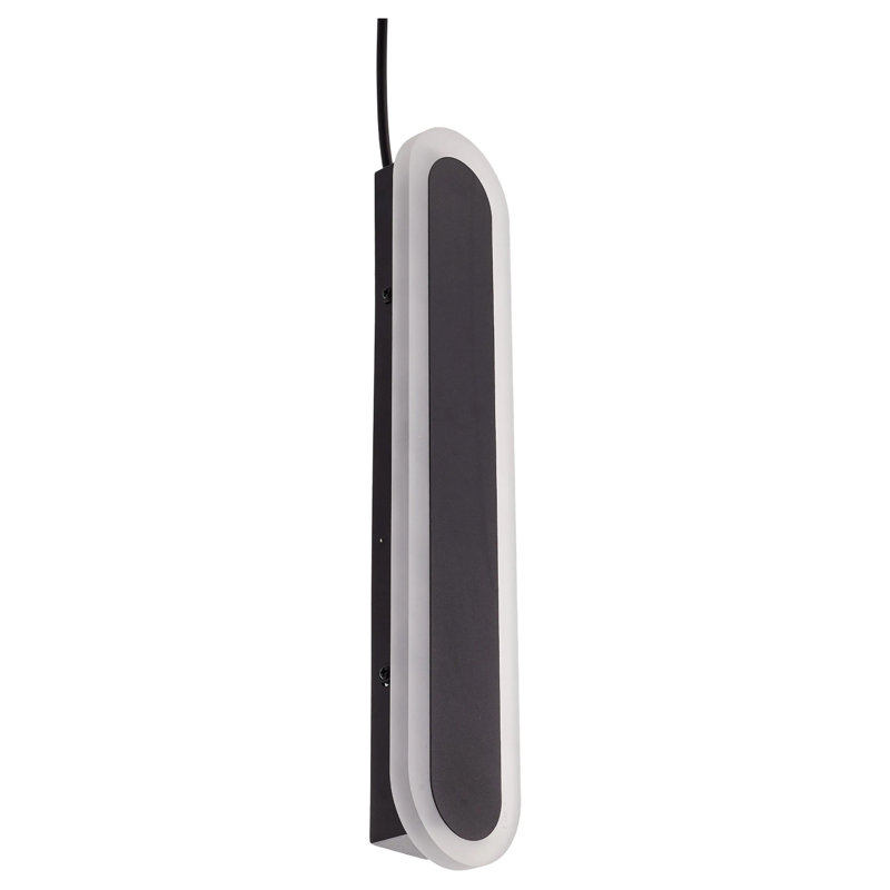 Matte Black Integrated LED Outdoor Bulkhead Light