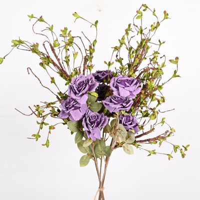 Arrangements floraux de pivoine artificielle de ferme pour remplissage de vase, feuilles de brindilles mélangées, bouquets en vrac, fleurs artificielles pour la décoration de la table