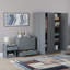 Maybery 3 Piece Bedroom Set (1 Drawer Bedside Chest, 4 Drawer Chest, 3 Door Wardrobe), (5)-633755995