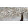 'Albero' Painting Print on Canvas in Silver/Brown/White