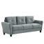 Confort - Canapé modulaire en velours gris 1 + 2 + 3 avec coussins moelleux, pièces amovibles, intérieur en éponge et sièges polyvalents rembourrés, épaissis, rembourrés, rembourrés et modulables