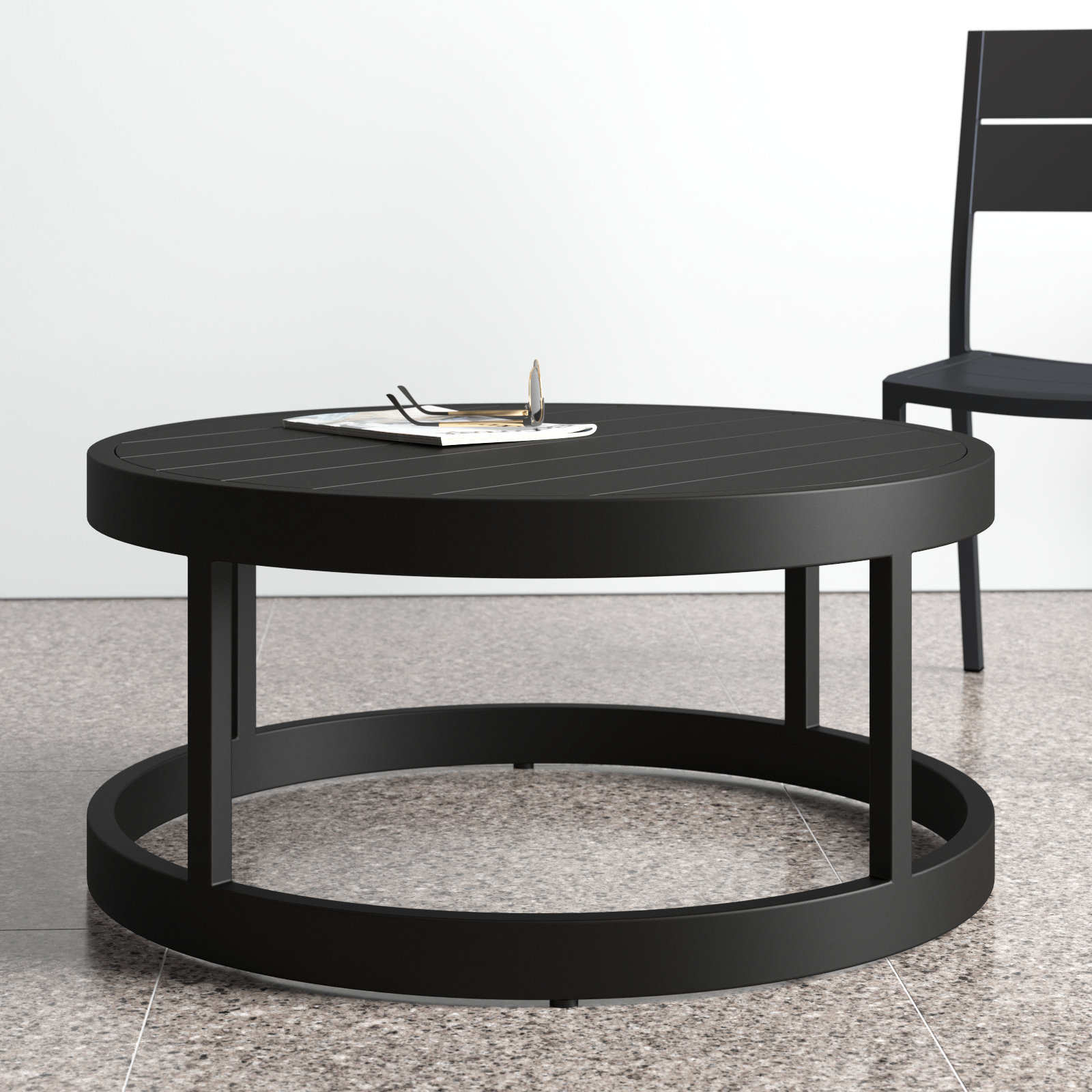 Bergeron Metal Coffe Table, Black