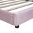Upholstered Velvet Scalloped Bed
