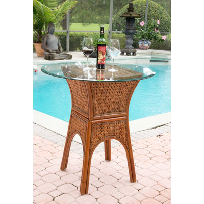 Charrie Round Glass Top Dining Table