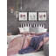Joli triptyque de fleurs roses-827068156