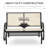 Person Outdoor Glider Bench-348598681