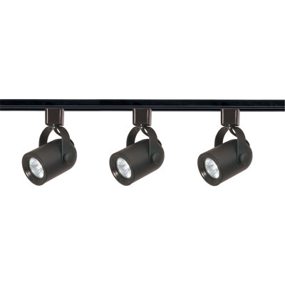 48'' 3 -Light Track Track Kit with Dimmable and Adjustable Head