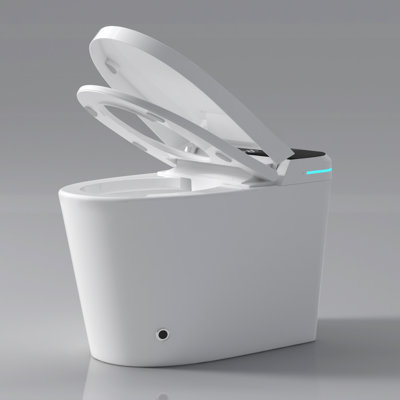 Toilette bidet moderne Modern Smart - ouverture / fermeture automatique, capteur de pied, option de lavage, alimentation en eau chaude blanche,