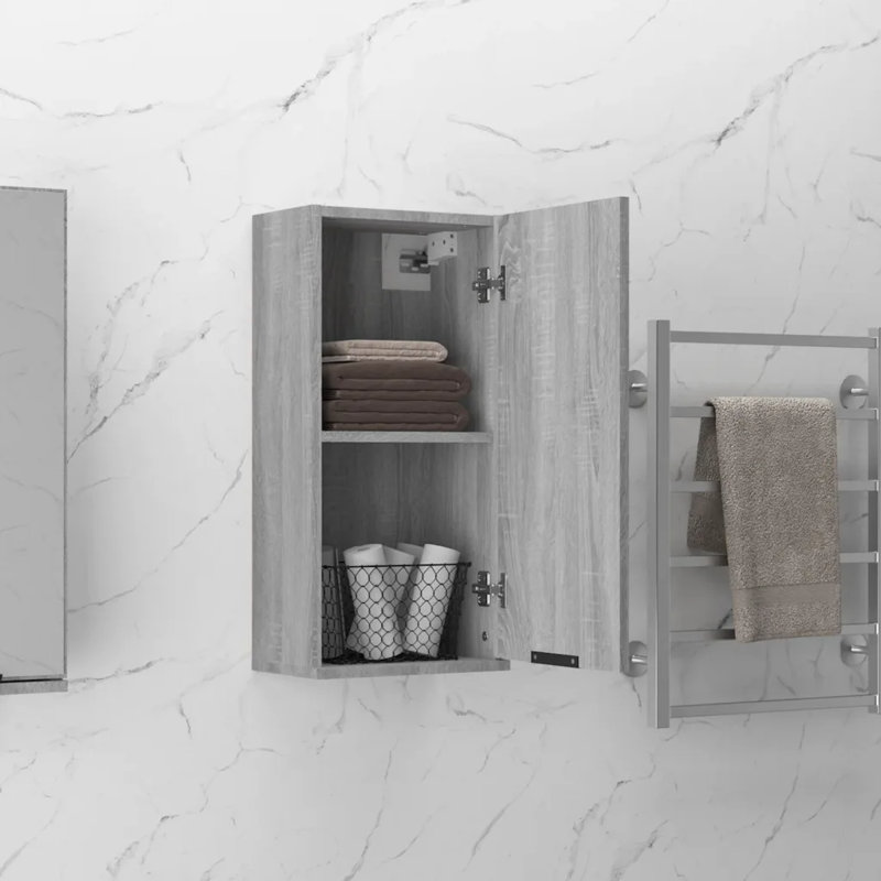 Jiahao Bathroom Cabinet, Grey Sonoma