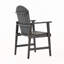Chaises de salle à manger en bois (2), gris foncé - pour la protection contre les intempéries (2)-1628485670