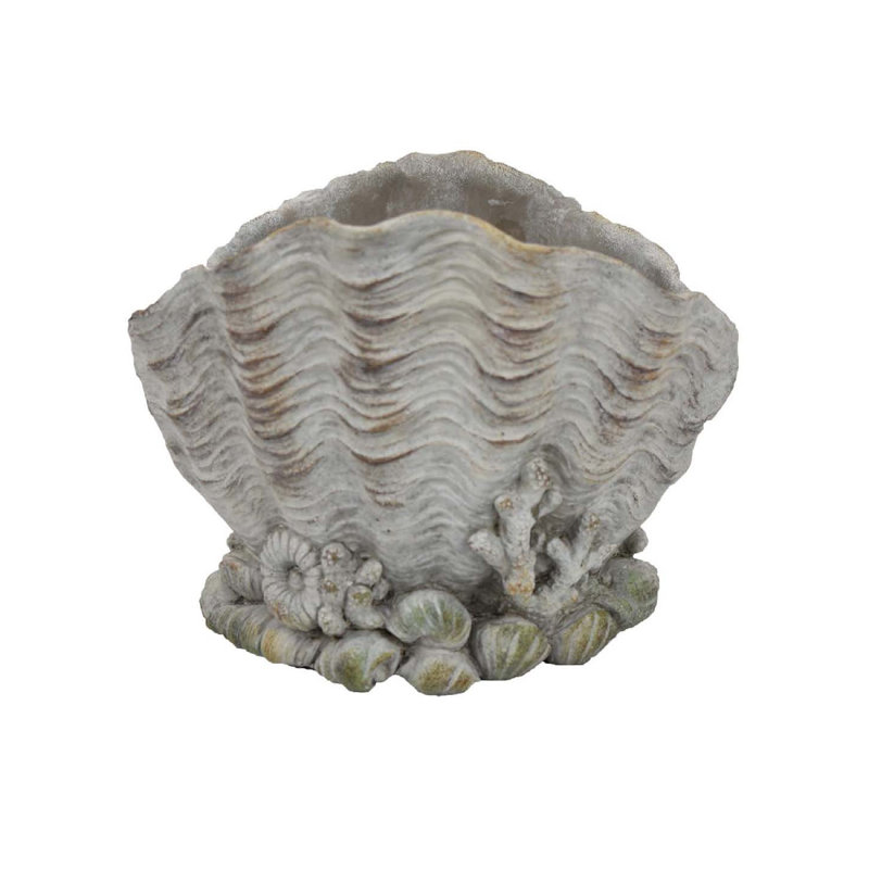 Boîte à fleurs Coastal Clam Shell