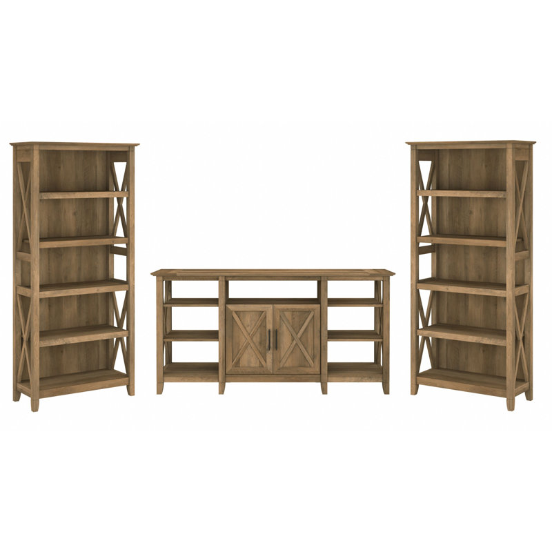 Huckins Unfinished Entertainment Center for TVs up to 65", Reclaimed Pine