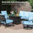 Tapasi Outdoor Patio Conversation Furniture Set-101351740-128122667