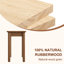 Banc de salle à manger en bois massif Adryell avec coussin en lin amovible-79672748-82527771