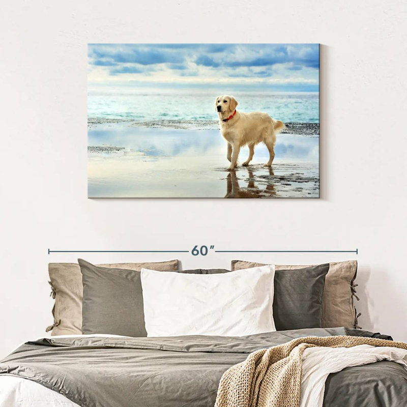 Brampt Seafront Golden Retriever, 30" H x 45" W
