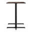 Plateau de table commercial à surface lisse avec base entrecroisée à hauteur de barre-1913535347-1913535344