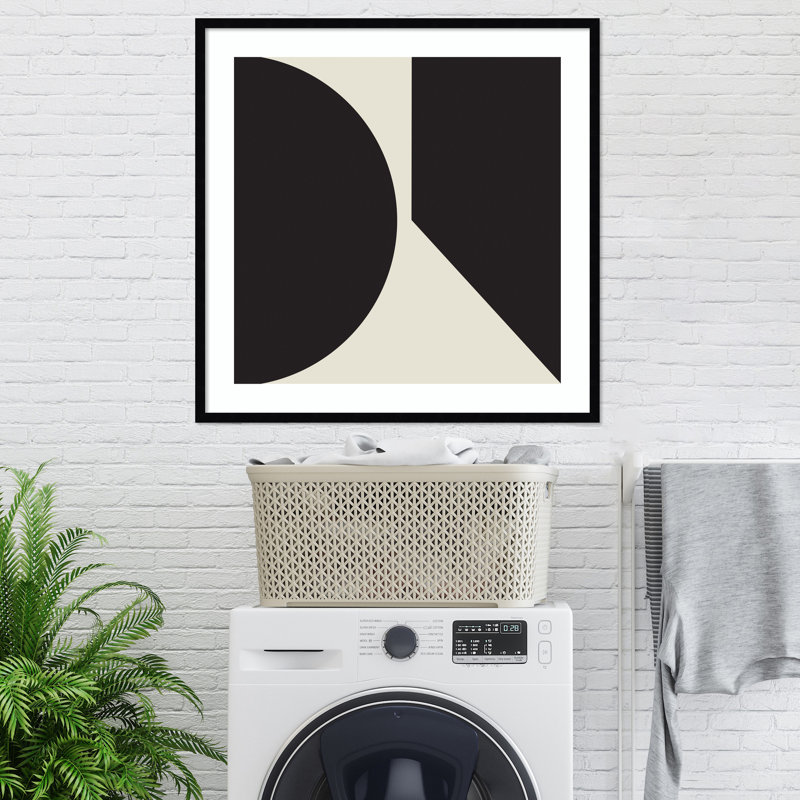 Minimal Max Mod II by The Creative Bunch Studio, Black Framed, 25.25" H x 25.25" W x 0.8" D