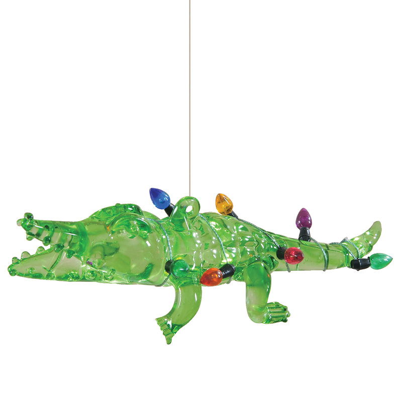 Ornement figurine suspendu alligator