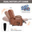 Fauteuil inclinable électrique Power Leatheraire-1247031860