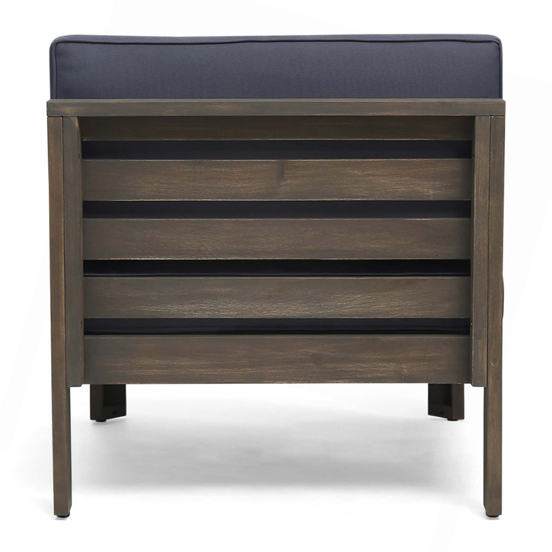 Ensemble de canapé en L pour jardin, cour arrière, porche, Gris foncé, Brun