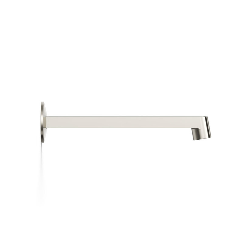 Components Wall-Mount Bathroom Sink Faucet Spout With Row Design 1.2 GPM, Polished Nickel