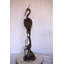 Crane Standing On A Branch Bronze Statue Fountain - Size: 13"L X 7"W X 43"H.