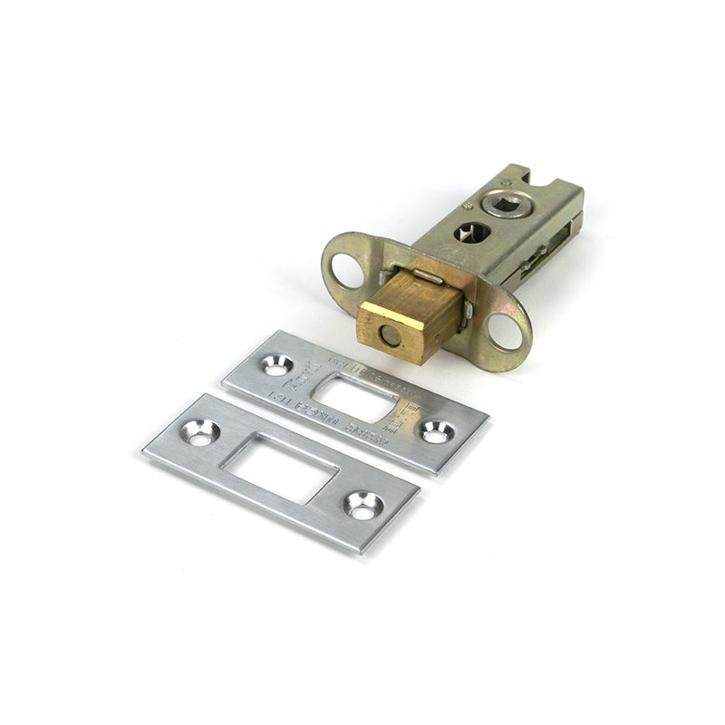 Aged Brass 2½" Heavy Duty Tubular Deadbolt, Satin Chrome