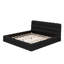 Structure de lit tapissier moderne avec support en lattes de bois-1953001442