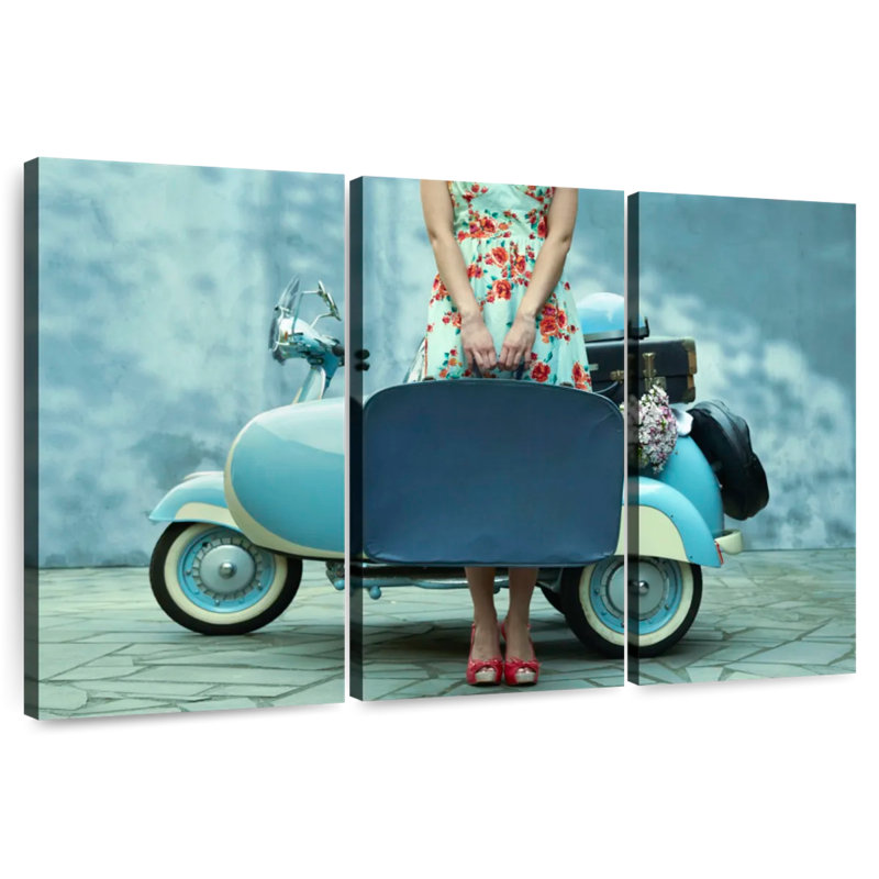 Senne Vintage Girl Traveller, H 20 po x l 33 po
