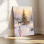 «Winter Deer Scene», art mural-1367339174