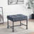 Brantley Gray Velvet & Sandy Gray Finish Ottoman