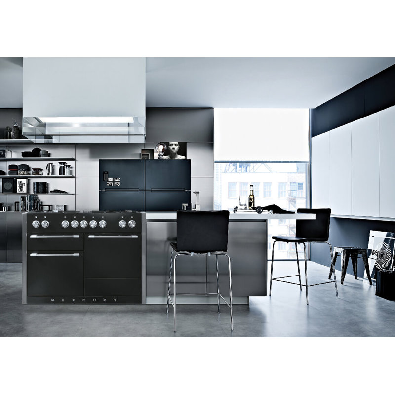 Mercury 48" 6 Cubic Feet Dual Fuel Freestanding Convection Range, Carnaby Blue, Dual Fuel