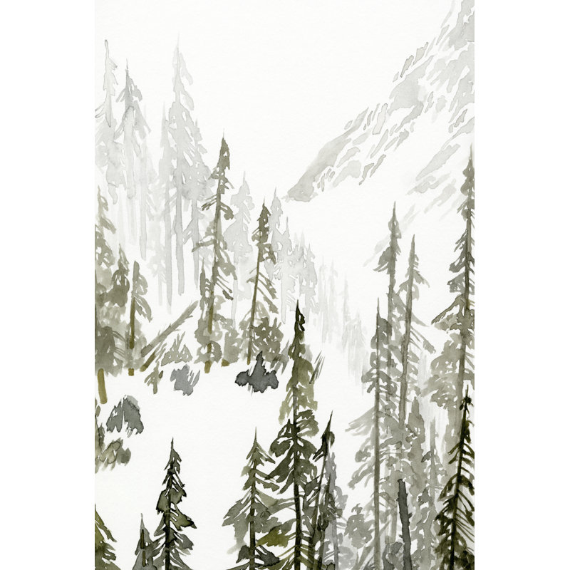 "Continental Divide II" par Jacob Green - peinture sur toile tendue, H 12 po x l 8 po