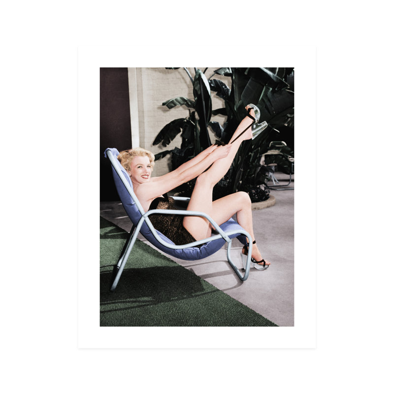 Marilyn Monroe: icône du glamour d'Hollywood - photographie, Sans cadre, Noir / blanc, H 14 po x l 11 po