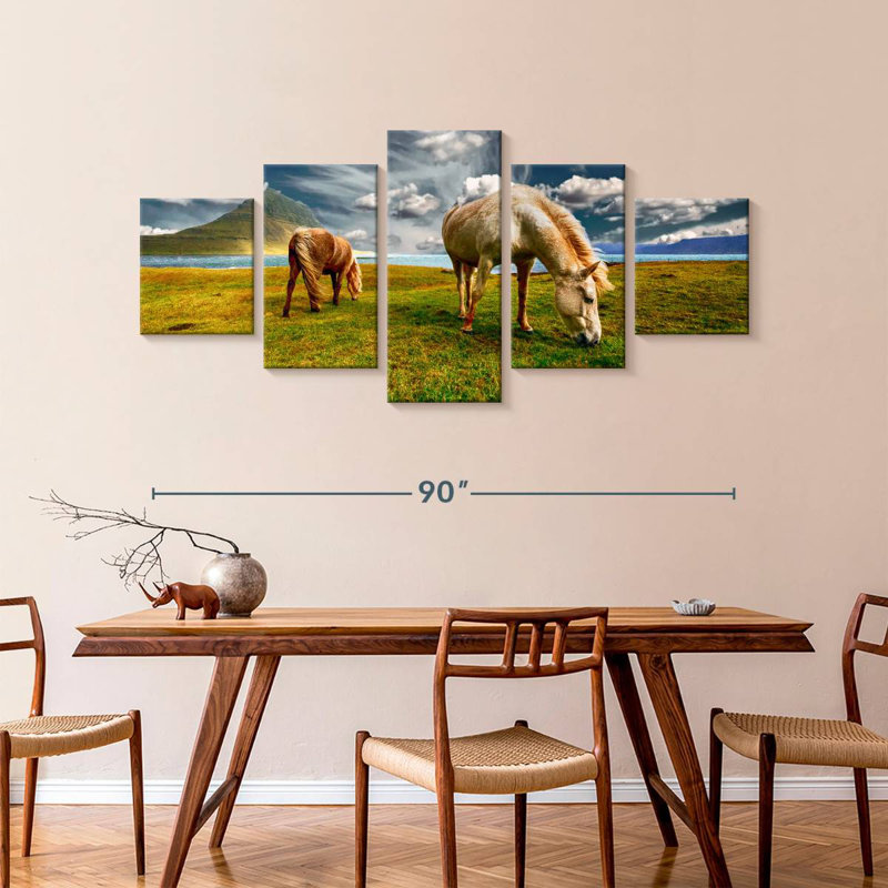 Grazing Horses
