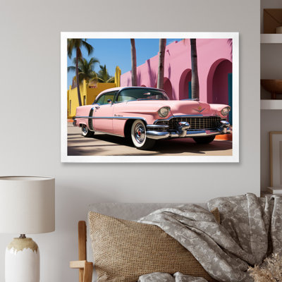 Miami Miami Cadillac IV - Transport, reproduction d'art mural