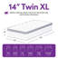 Matelas hybride 14 po Wayfair Sleep - moelleux - simple TG-201749761-170954011