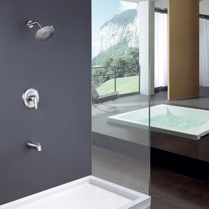 All-In-One Kit with Rough in-Valve, Brushed Nickel