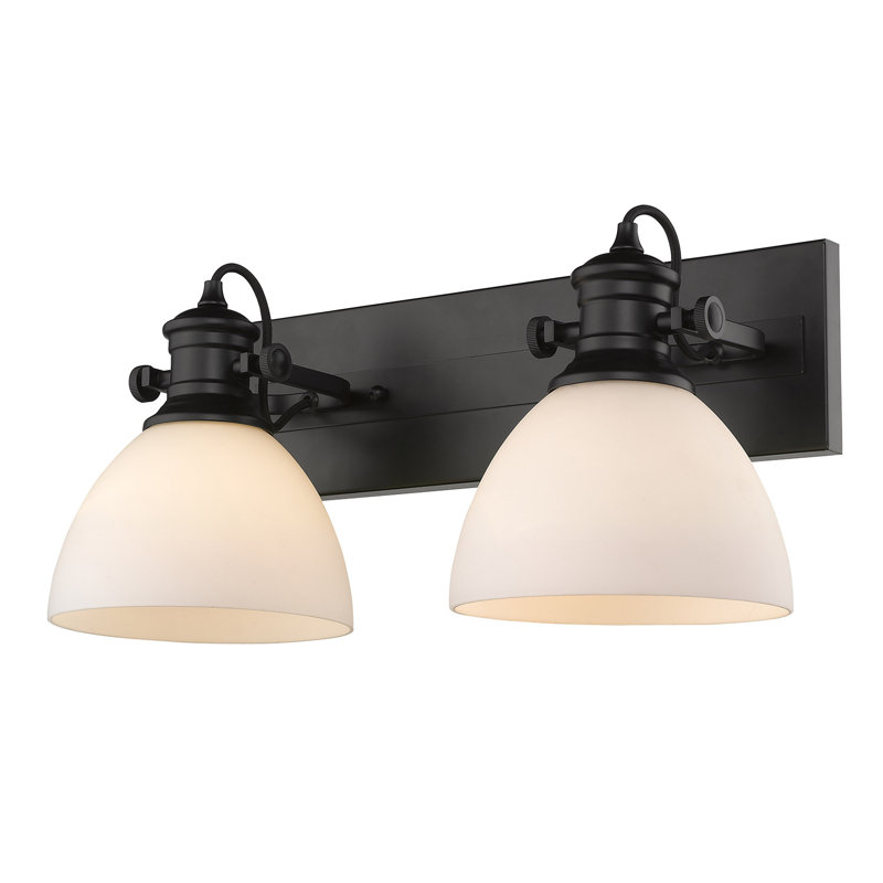 Bales Glass Semi Flush Mount, Opal Glass, Matte Black