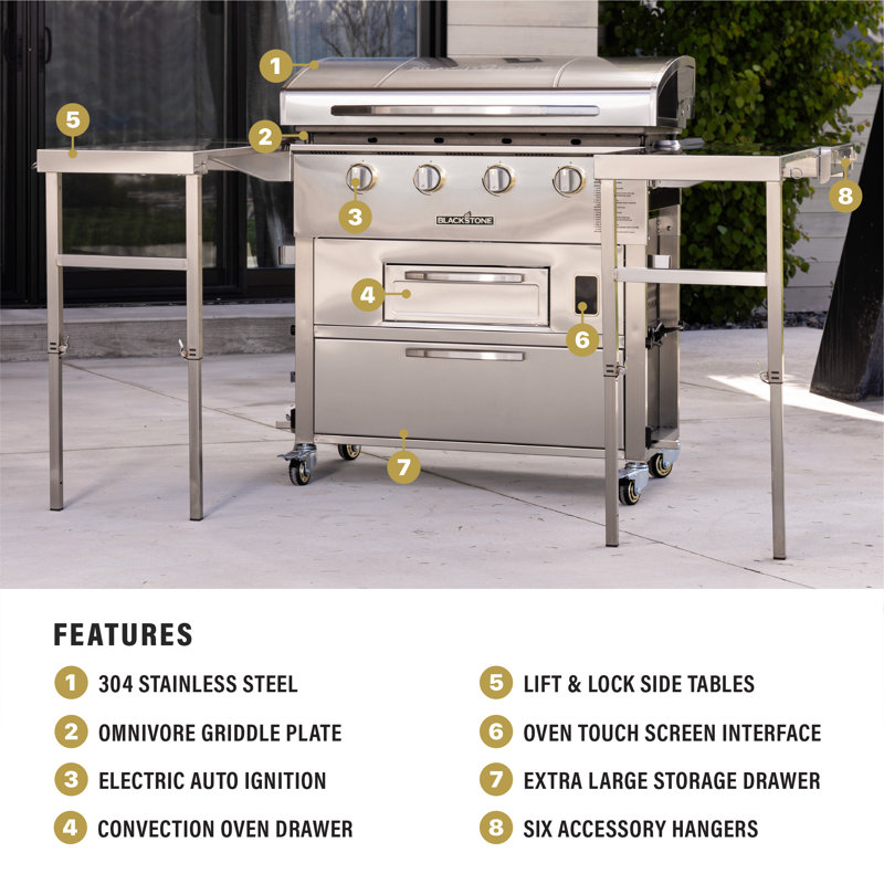 Blackstone Select 4 Burner Griddle & Airfryer Oven