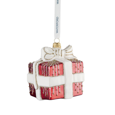 Waterford Holiday Heirlooms Red Present Ornament