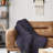 Donna Sharp Chunky Knit Indigo Woven Throw-1655817187